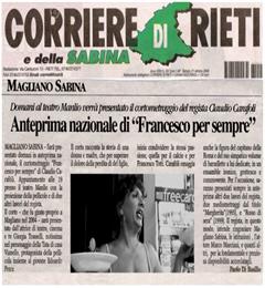 Francesco per sempre - Corriere di Rieti
